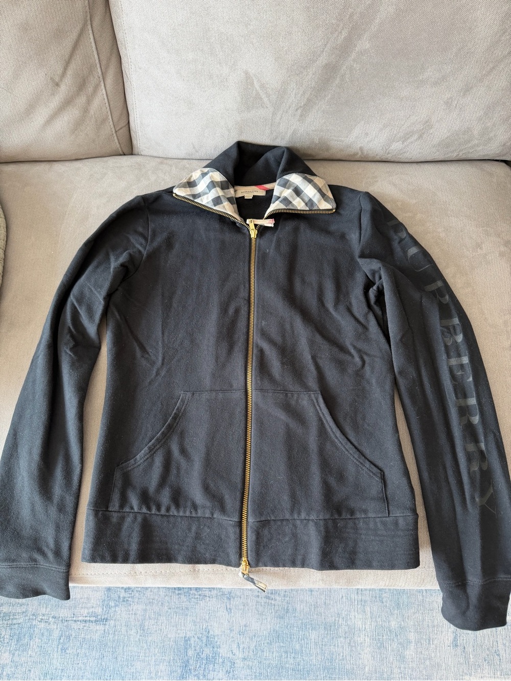 Burberry Black Zip-Up Women Track suit